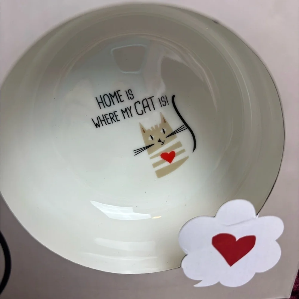 Cat Lovers Ceramic Bowl/Mug Set , NIB
